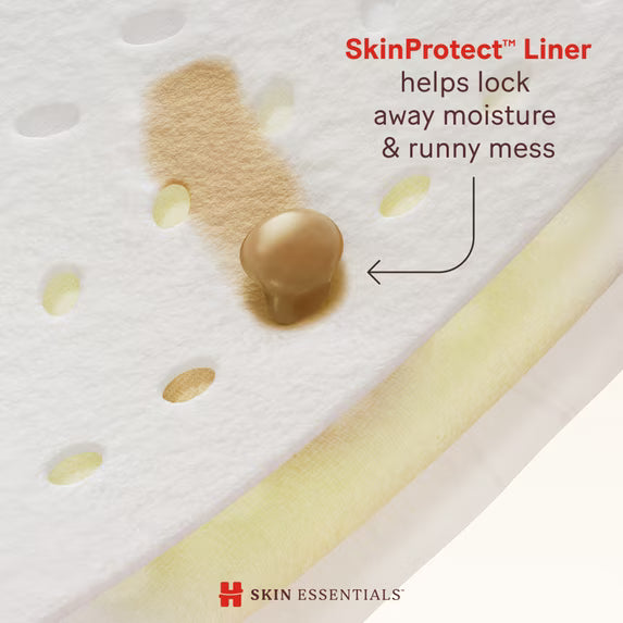 Pañales Huggies Skin Essentials Talla Recién Nacido – Suaves y Seguros para la Piel del Bebé, Paquete de 76 Unidades