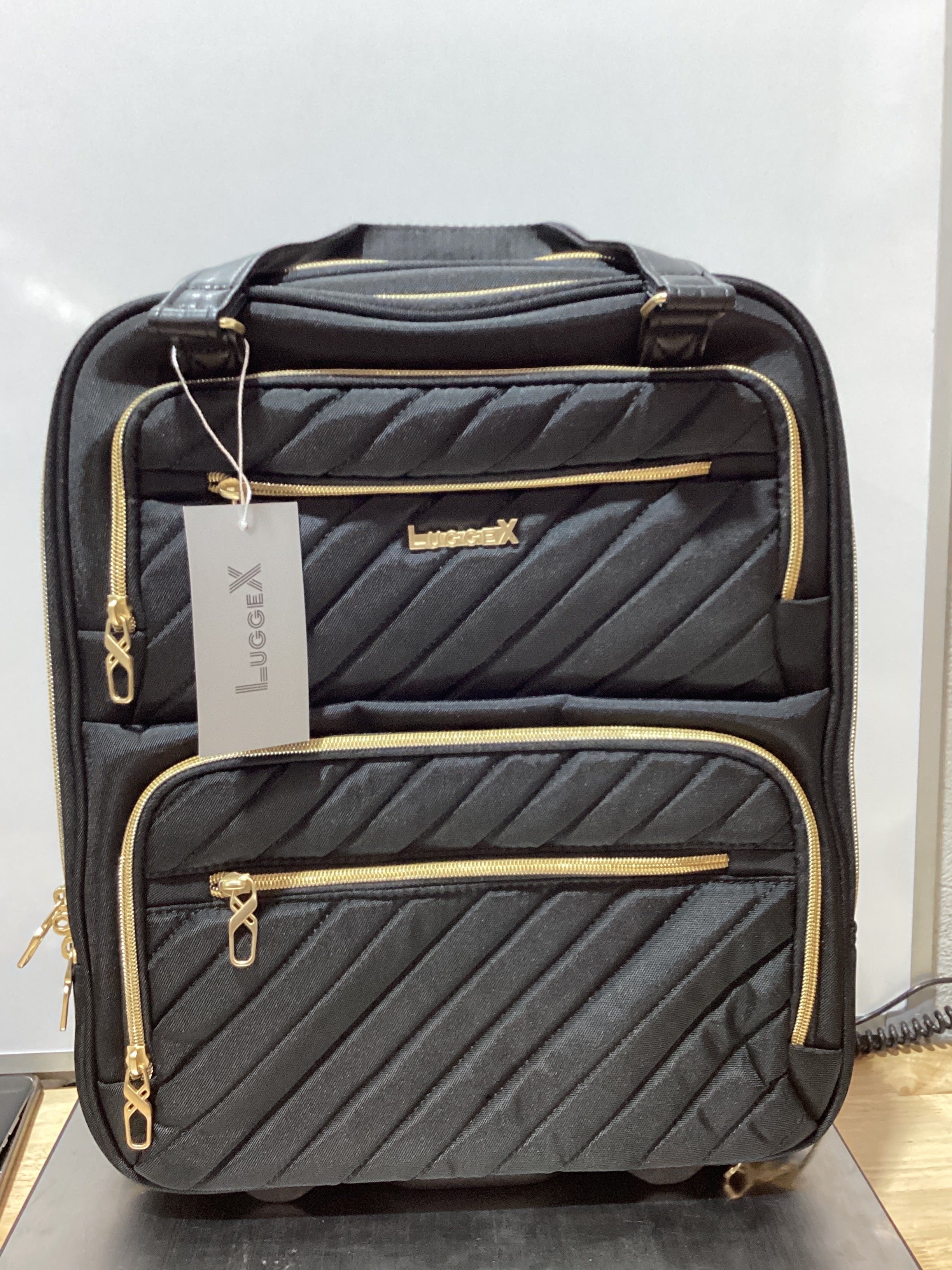 LUGGEX Maleta Rodante bajo Asiento 15.7"x13"x7.7" – Aprobada por Aerolíneas, Laptop 15.6"