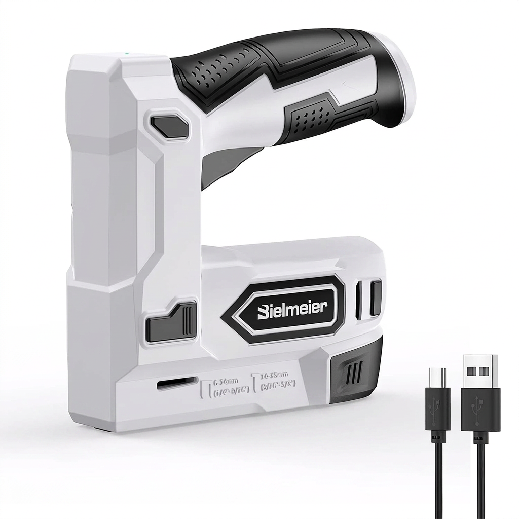 Kit Pistola De Clavos Engrapadora Eléctrica Inalámbrica Para Madera Con Grapas