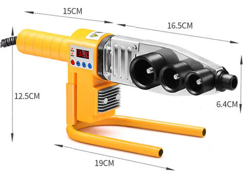 Calefactor eléctrico Hozee PPR, máquina de soldadura de tuberías PPR, máquina de fusión en caliente, kit de soldadura de tuberías con enchufe CN, máquina de soldadura manual Craft