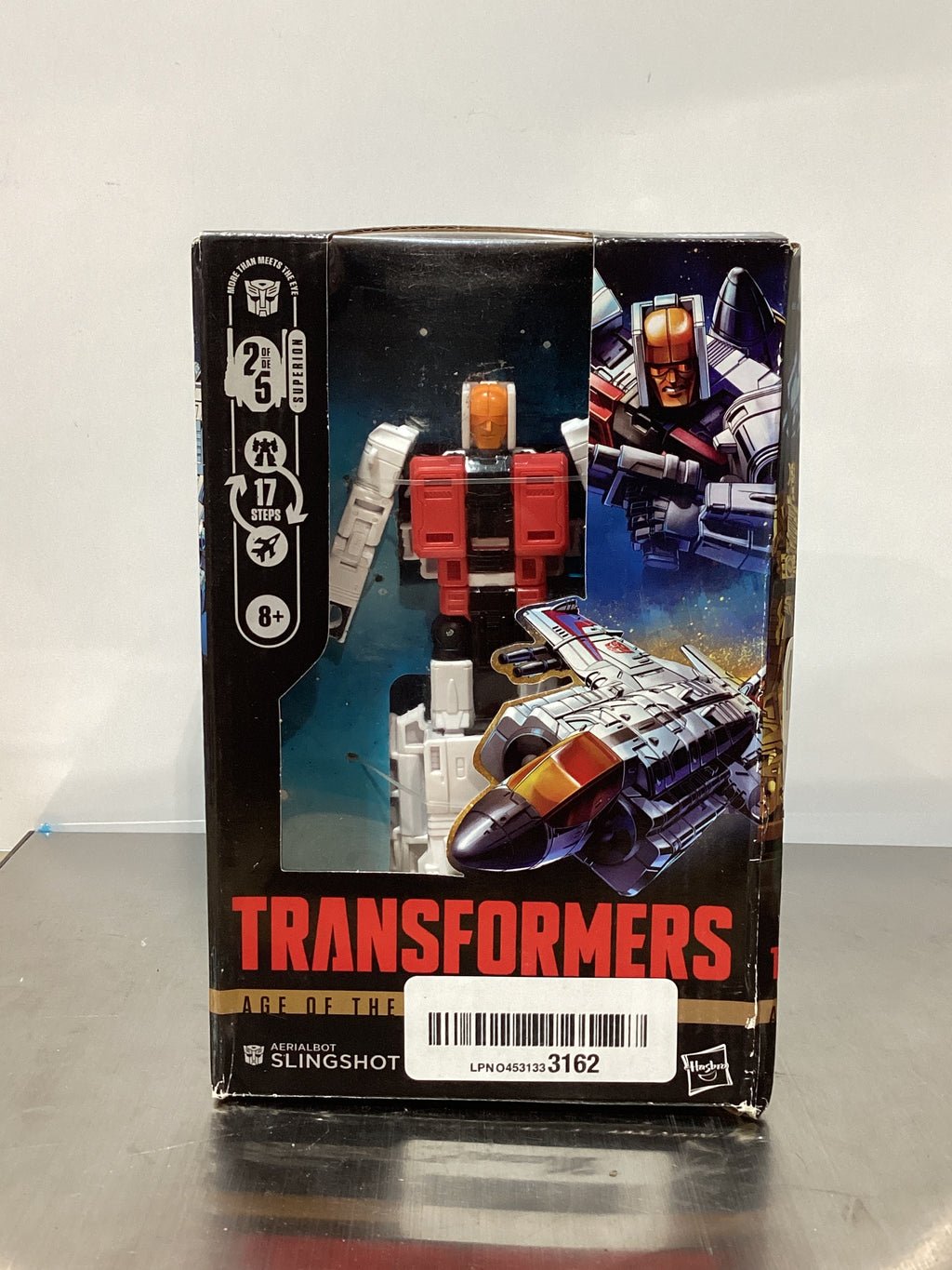 Transformers Age of The Primes Deluxe Class Aerialbot Slingshot, figura de acción convertible de 5.5 pulgadas, juguetes robóticos para mayores de 8 años 