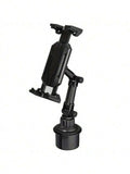 APPS2Car Soporte para Tablet para Coche, Soporte para Tablet para Portavasos para Camión, Altura Ajustable Compatible con iPad Pro Air Mini de 4.7-11", Galaxy Tab, iPhone, Teléfono Celular