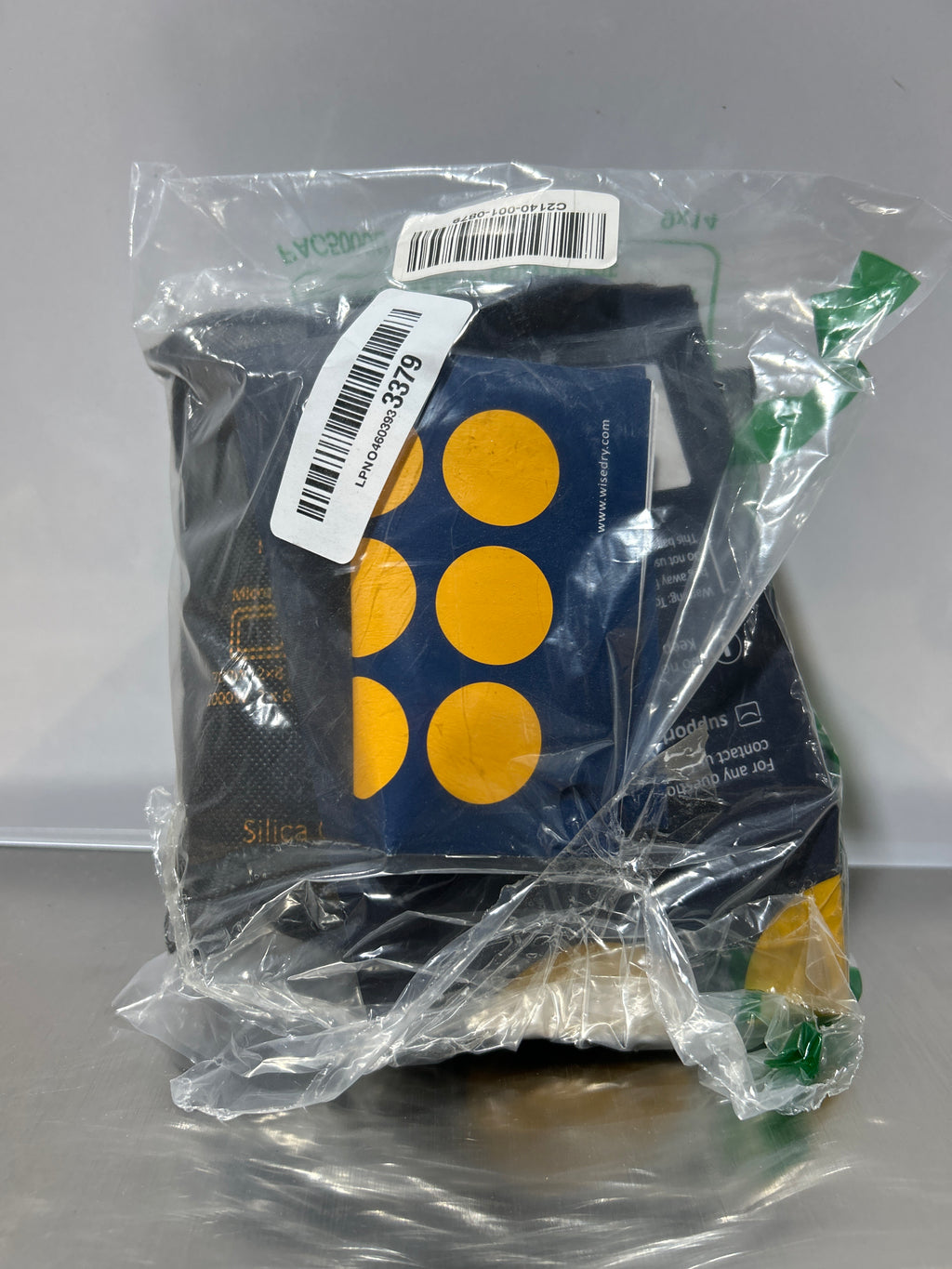Wisedry - Deshumidificador de gel de sílice recargable para coche (2 x 500 gramos [2,2 lb]), paquete desecante reactivable rápidamente para microondas, grande, reutilizable, para guardar armas, cajas fuertes, sótanos, garajes. 