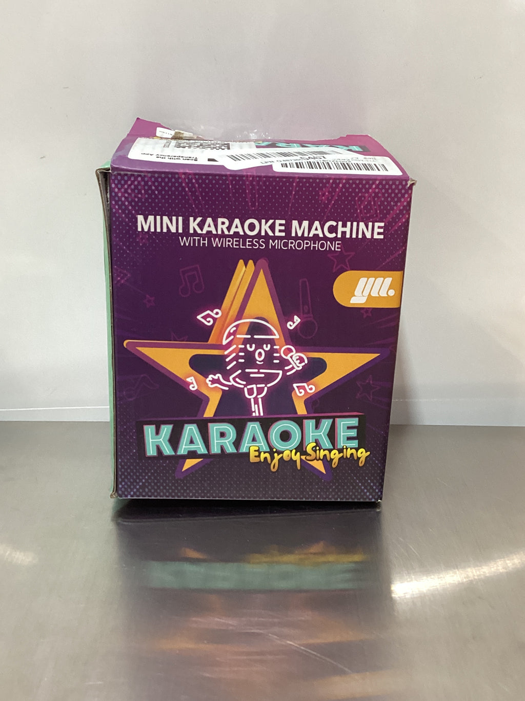 Máquina de Karaoke Portátil con 2 Micrófonos Inalámbricos - Altavoz Bluetooth, Luces LED y 4 Voces Mágicas para Niños 4-12 Años