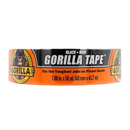 Gorilla Black Duct Tape, 1.88 pulgadas x 50 yardas, negro