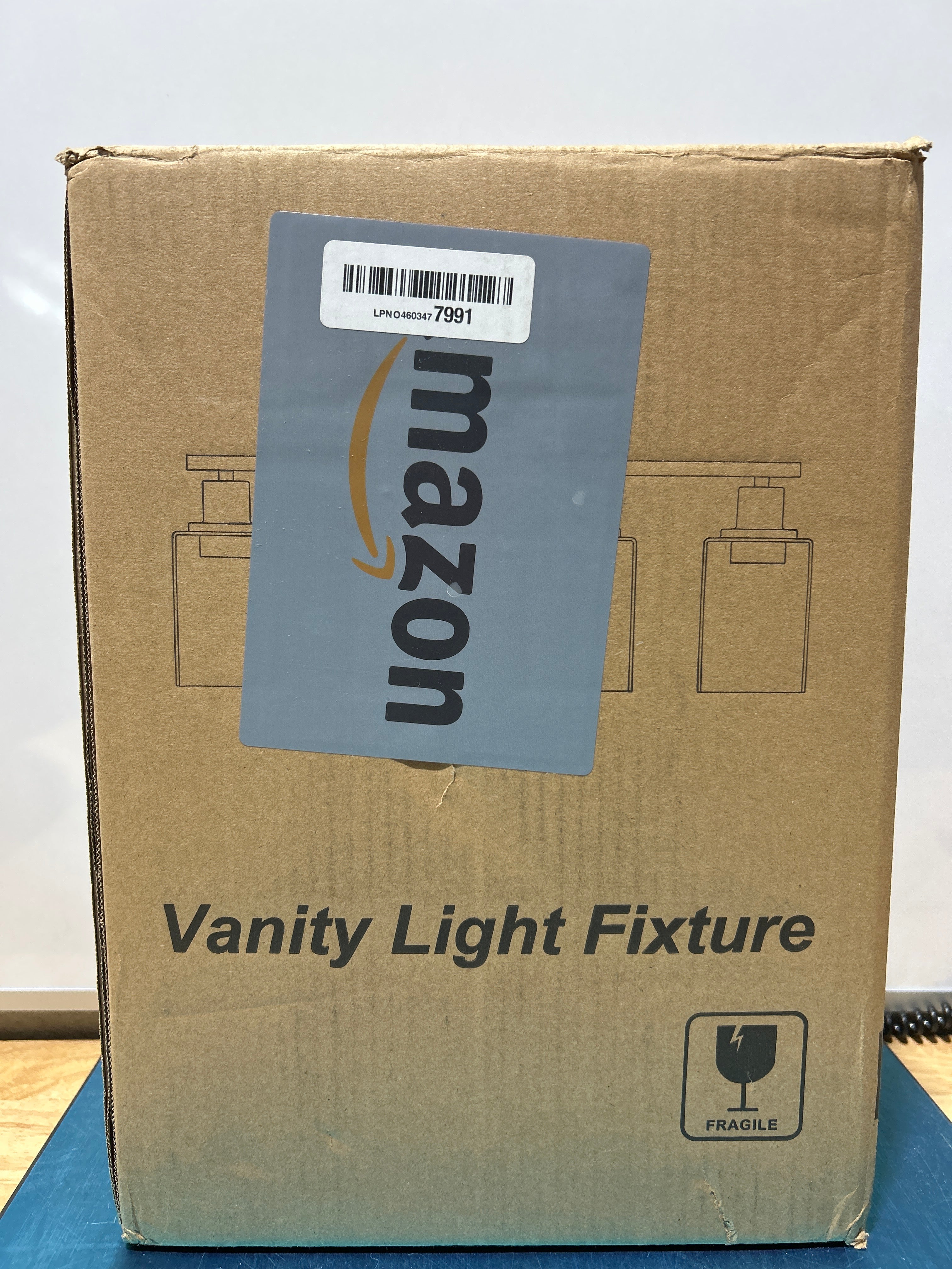 4-Light Bathroom Vanity Light Fixture - Matte Black Modern Wall Lamp with Clear Glass Shades - 23" L - UL Certified - Up/Down Mounting - For Mirror, Bedroom, Living Room - 36-Month Warranty