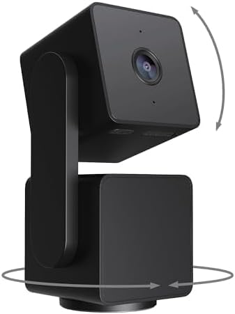 WYZE Cam Pan v3 IP65 1080P 360° Pan/Tilt/Zoom WiFi Cámara de seguridad inteligente para el hogar, seguimiento de movimiento para bebé/mascota, visión nocturna a color, funciona con Alexa y Google Assistant, configuración gratuita de expertos