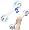 Barras de apoyo para ducha de 16 pulgadas (paquete de 2), para bañeras y duchas, con ventosa para personas mayores, resistentes, impermeables, sin perforaciones. 