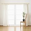 Barras de cortina doradas para ventanas de 32 a 120 pulgadas (2.6-10 pies), barra de cortina ajustable de 1 pulgada de diámetro extra larga de alta resistencia, barras de cortina