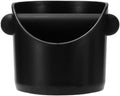 Caja de Golpe para Café, 11.7 cm, Caja de Golpe de Molido de Espresso Estilo Barista, Varilla de Golpe de Plástico Extraíble, Base Antideslizante, Accesorio para Máquina de Espresso (Negro)