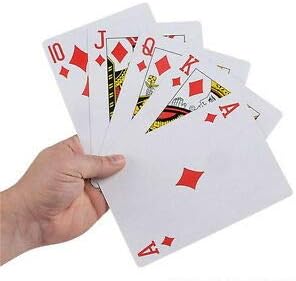Cartas de juego Jumbo con revestimiento de plástico de 3.5x5 pulgadas