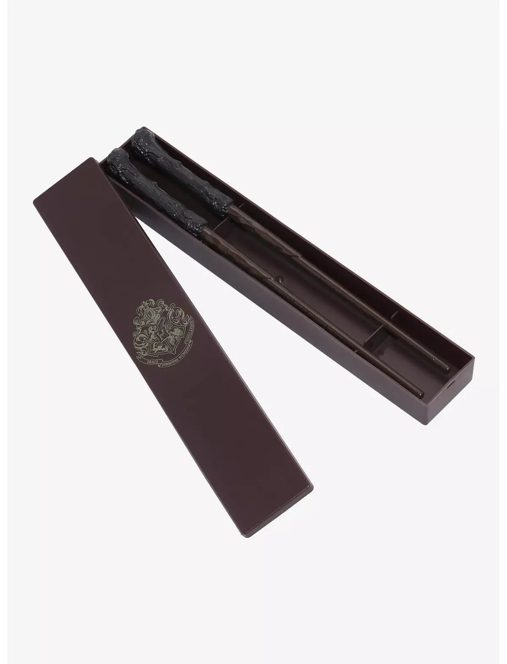 Paladone Palillos de varita de Harry Potter en caja, incluye 2 palillos y estuche de almacenamiento, práctico y mágico regalo de vajilla de Harry Potter para fanáticos