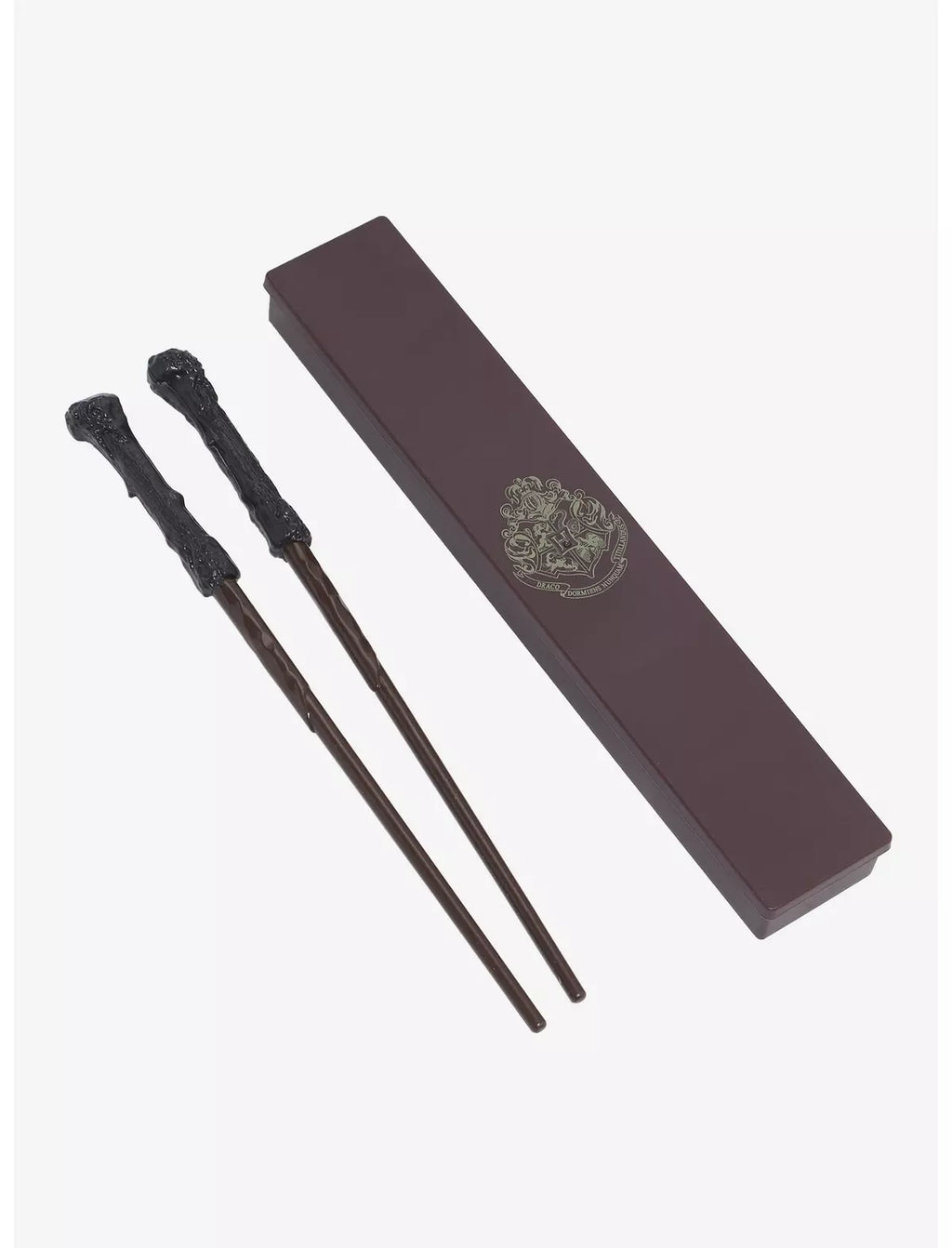 Paladone Palillos de varita de Harry Potter en caja, incluye 2 palillos y estuche de almacenamiento, práctico y mágico regalo de vajilla de Harry Potter para fanáticos