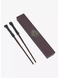 Paladone Palillos de varita de Harry Potter en caja, incluye 2 palillos y estuche de almacenamiento, práctico y mágico regalo de vajilla de Harry Potter para fanáticos