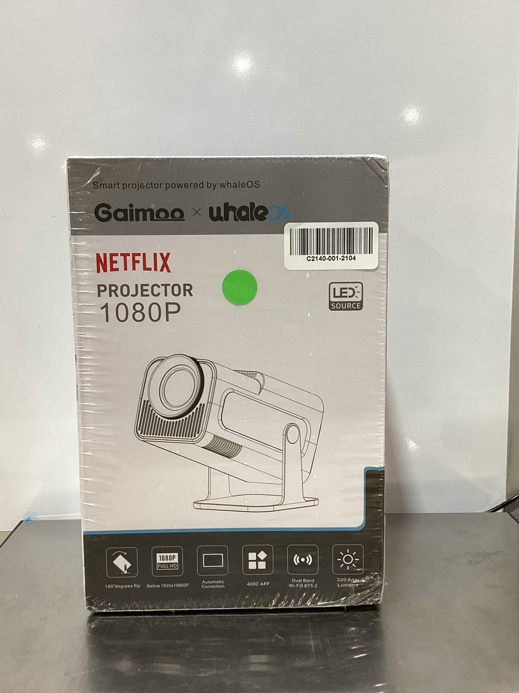 Mini Proyector Nonete Full HD 1080P | Android TV, WiFi 6, Bluetooth 5.2, Rotación 270° y Soporte 4K