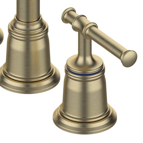 Grifos de Baño Clásicos para Fregadero de 3 Agujeros, Grifo de Baño de 8 Pulgadas, Grifo de Baño de Níquel Cepillado Extendido con Desage Emergente y Manguera sin Taza (Níquel Cepillado)