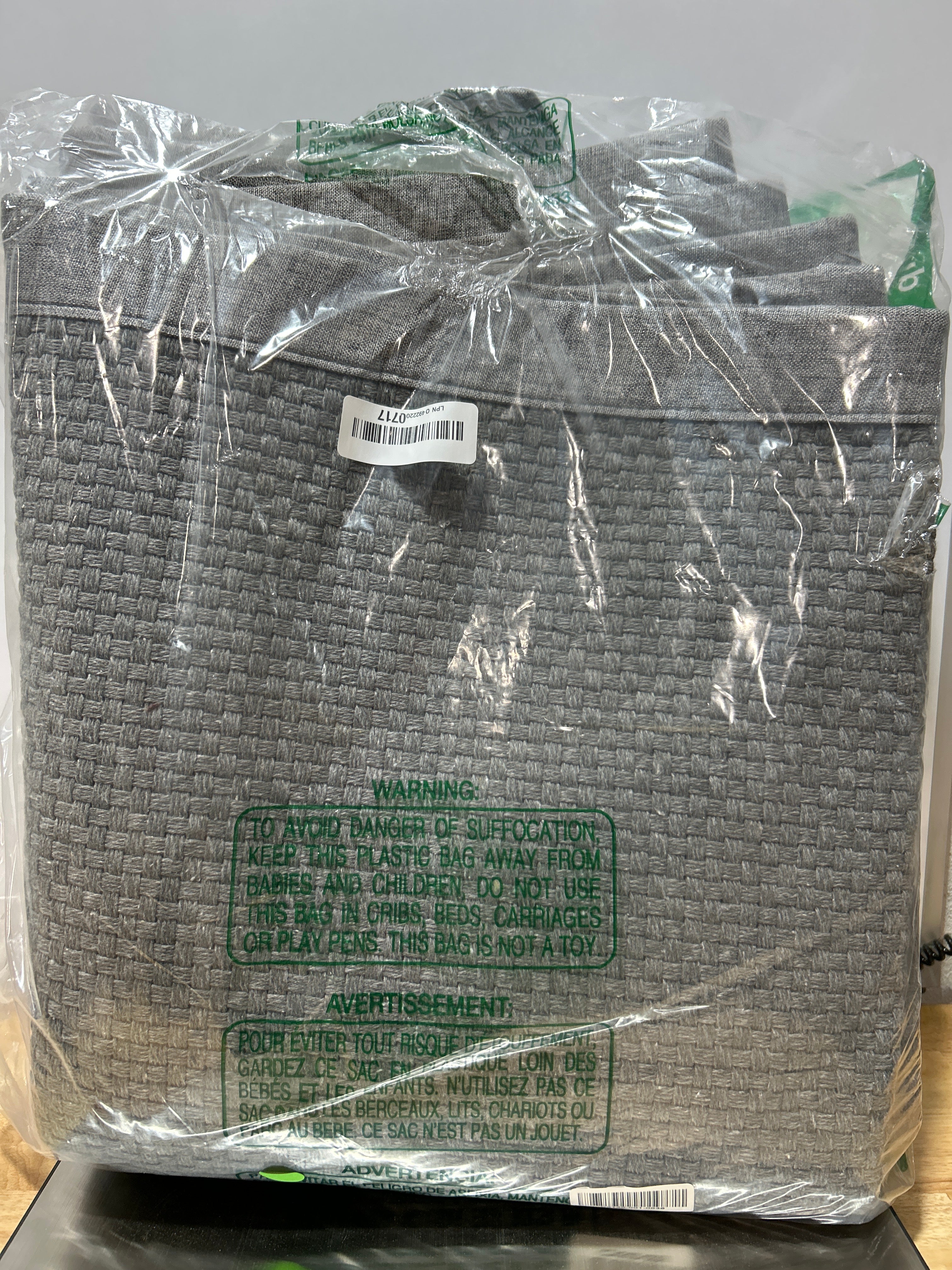 Alfombra Lavable Trenzada Boho 180x270cm – Antideslizante TPR, Resistente Manchas, Estilo Yute, Color Gris