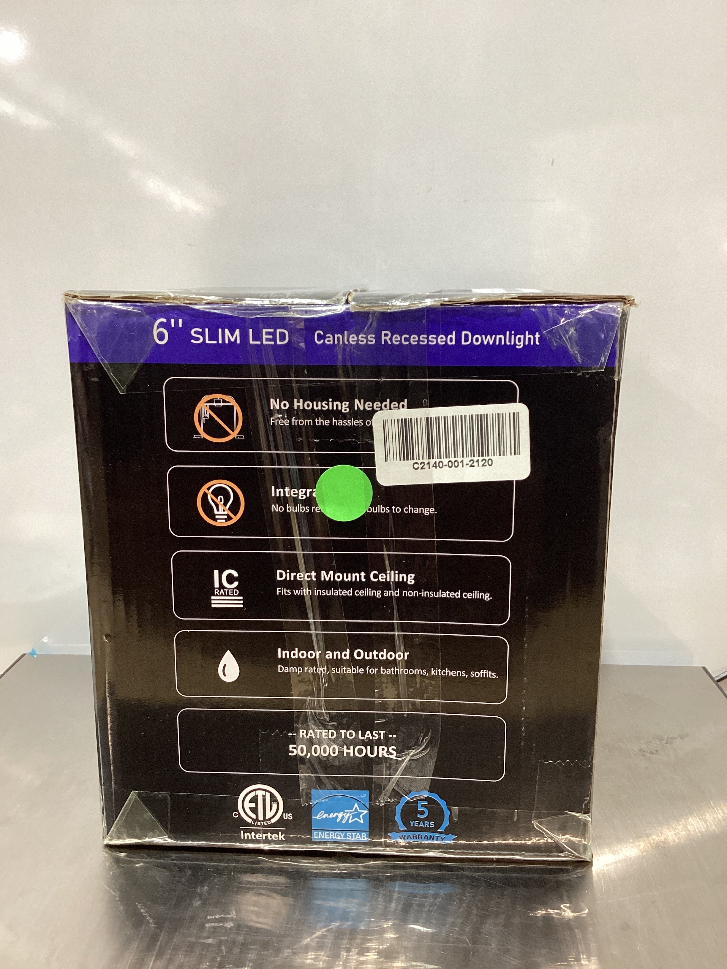 Meconard Luces LED Empotrables 6'' Ultra Delgadas | 6 Pack, 5000K, 12W, IC Rated, ETL & Energy Star