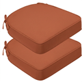Cojines de asiento de exterior para muebles de patio, 19 x 19 x 2