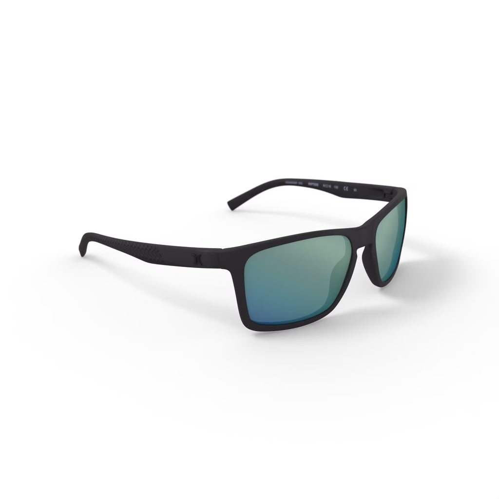 Hurley Gafas de Sol Polarizadas Deportivas para Hombre Rx'able, HSM3008PWM Riptide, Negro, 56-18-135, con Estuche