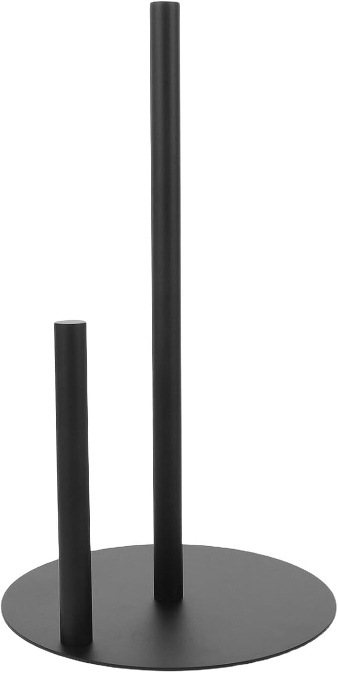 Soporte para rollos de papel higiénico POPETPOP, soporte vertical para toallas de cocina de acero inoxidable con base antideslizante.