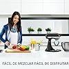 tidor de borde flexible para KitchenAid de 4.5/5 cuartos de galón con cabezal inclinable, accesorio para batidora KitchenAid, con bordes de silicona para accesorios y complementos de KitchenAid