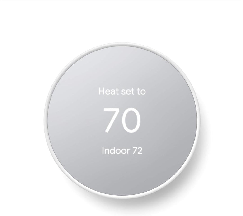 Termostato Inteligente Google Nest Programable WiFi para Hogar, Blanco Nieve