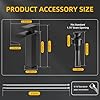 Rywuanku Matte Black Bathroom Faucet Waterfall Spout, Single Handle Sink Faucet with Pop-up Drain & Deck Plate, Modern 1 Hole Vanity Faucet for Vessel Sink