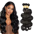 Paquetes de cabello humano ondulado de grado 10A, 22, 24 y 26 pulgadas, oferta de 3 paquetes, color natural 1B, cabello virgen brasileño con volumen.