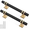 Jaladeras de Gabinete Lepatape x10 Negro y Dorado 5" – Herraje para Cocina, Cajones y Cómodas