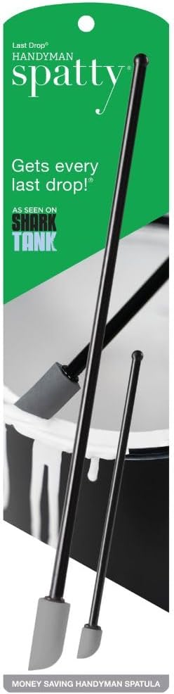 Juego de Esptulas Spatty Daddy, 15 y 30 cm Negro, Herramienta Raspadora de Pintura, Esparcidor de Pegamento, Juego de Raspadores DIY, Accesorios de Cocina