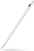 Lápiz Stylus JAMJAKE para iPad 6.ª a 11.ª Generación Lápiz Activo de Carga Rápida 2X Compatible con iPad Pro Apple 2018-2026 11"/12.9"/M4, iPad Air 3/4/5/M2/M3/M4, iPad mini 5/6/7 Gen - Blanco