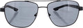 Columbia Vamoose XL - Gafas de sol de aviador no polarizadas para hombre, color negro, 2.362 in, negro satinado/humo