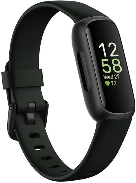 Fitbit Inspire 3 – Fitness Tracker con Monitoreo Avanzado de Salud, Frecuencia Cardíaca 24/7 y Seguimiento del Sueño