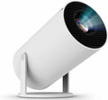 Proyector mejorado con Wi-Fi 6 y Bluetooth, minicine portátil inteligente de video 4K HD 1080P, pantalla para exteriores, películas, TV, monitor, juegos de PC, giratorio 180°, compatible con computadora portátil, tableta 