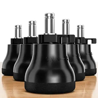 Ruedas Fijas para Silla de Oficina RCHYFEED Set x5 — Conversion de Rueda Giratoria a Deslizador para Pisos de Madera