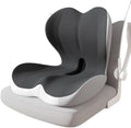 Cojín de asiento para silla de oficina, coche y silla de ruedas, con almohada de soporte lumbar y cojín de espuma viscoelástica para el coxis, la espalda y la ciática. Cojín de asiento ergonómico.