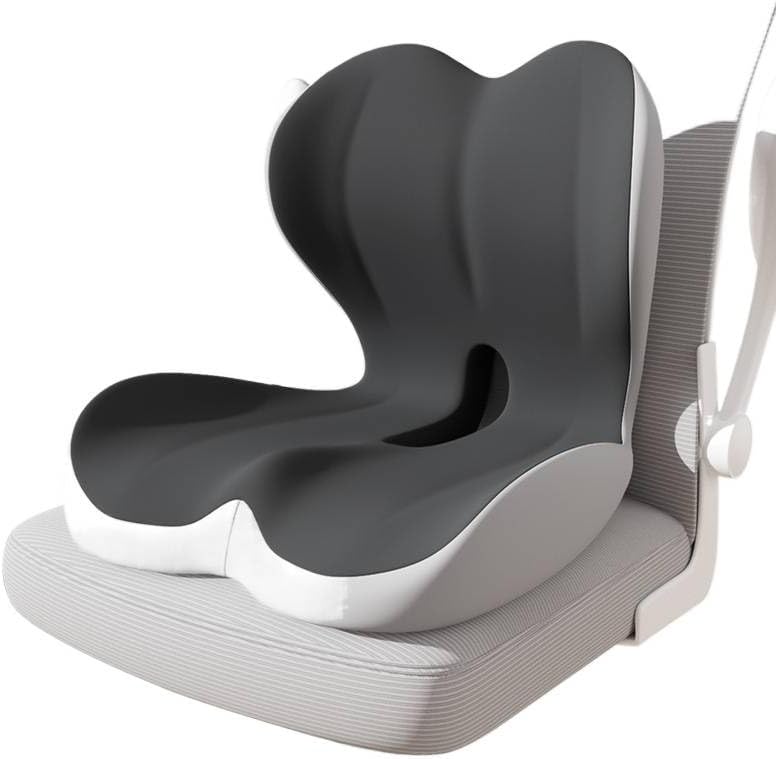 Cojín de asiento para silla de oficina, coche y silla de ruedas, con almohada de soporte lumbar y cojín de espuma viscoelástica para el coxis, la espalda y la ciática. Cojín de asiento ergonómico.