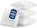 MIULEE Rellenos para almohadas de 20x20 con funda de algodón, juego de 4 almohadas decorativas de microfibra 100% virgen para sofá, sillón y cama.