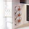 Paquete de 2 estantes organizadores de tapas de ollas, soporte para tapas de ollas de 6 niveles para puerta de gabinete/pared, adhesivo sin perforaciones, montaje en pared