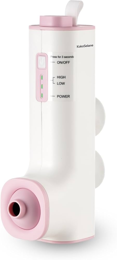 Jet Spa Recargable para Bañera KokoSelene – Burbujas y Masaje Relajante para Uso Diario en Casa (Blanco/Rosa)