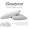 Beautyrest Juego de 2 almohadas de fibra de plumón blanco con fundas de refuerzo de 2 pulgadas