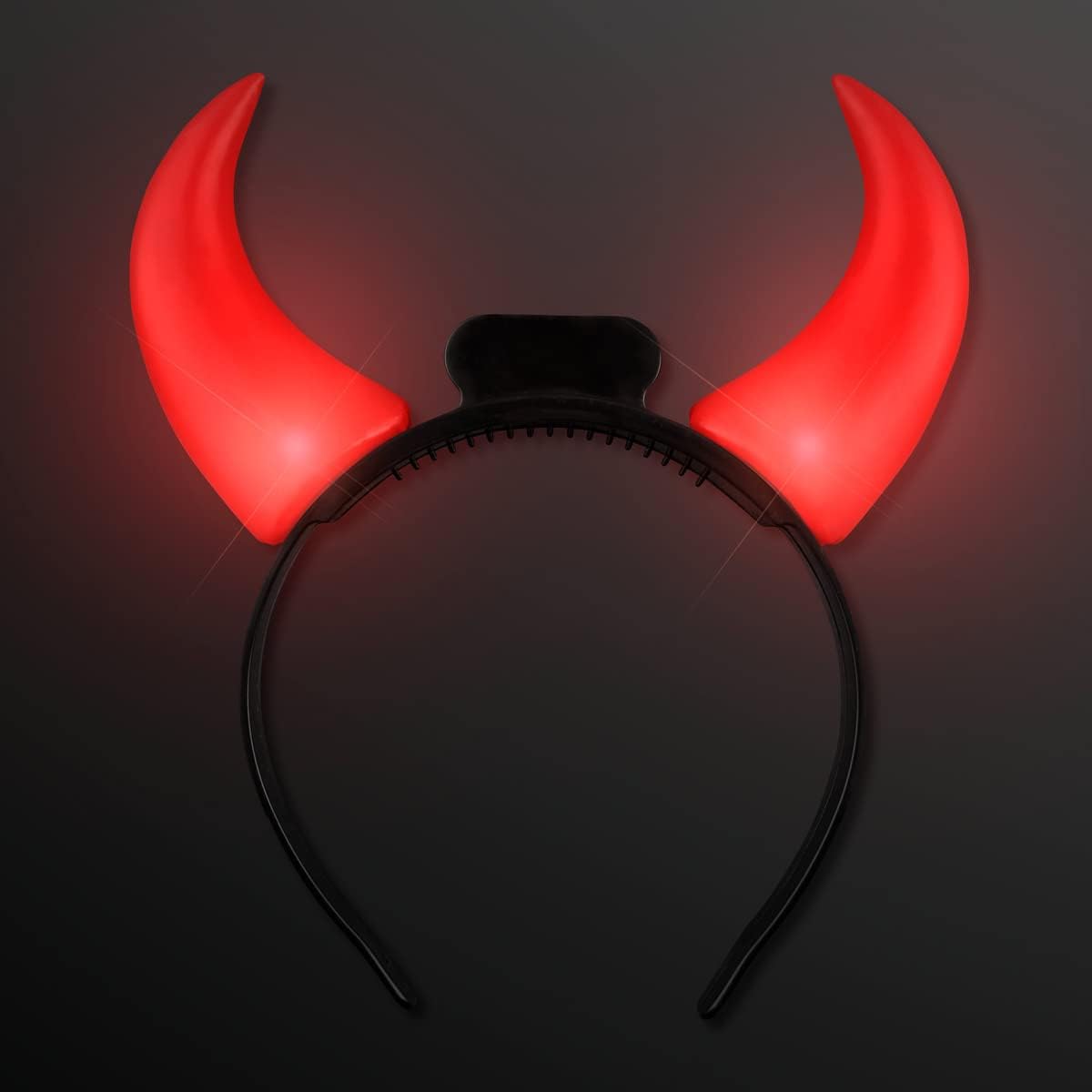 Diademas luminosas con forma de cuernos de diablo rojos grandes de FlashingBlinkyLights