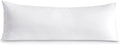 Leeden - Funda de almohada de algodón para el cuerpo de 800 hilos, ultrasuave y transpirable para adultos, cierre de sobre, 21 x 54 pulgadas de largo