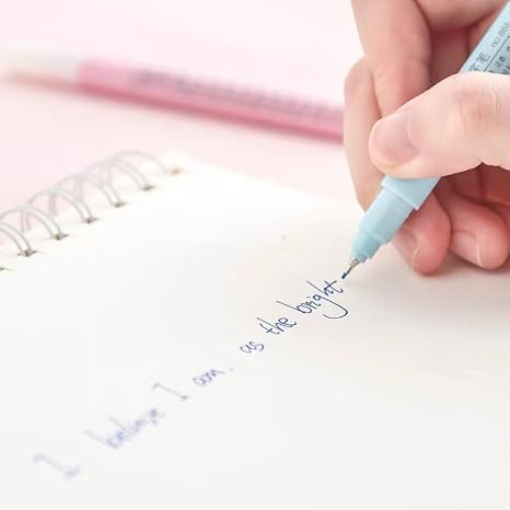 HANKU Bolígrafos de color de punta fina, bolígrafos de punta fina de 0.38 mm, juego de 8 colores de punta fina, juego de micro bolígrafos para planificador de la Biblia, ideal para escritura, dibujo