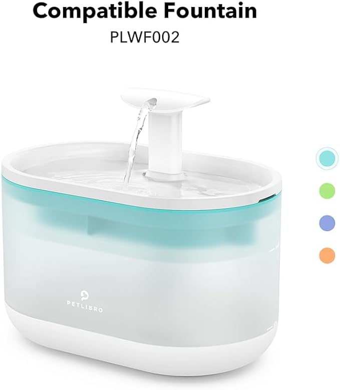 PETLIBRO 8 Filtros de Repuesto para Fuente de Agua Capsule PLWF002 – Suministro para 4 Meses, Para Fuente Ultra Silenciosa para Gatos