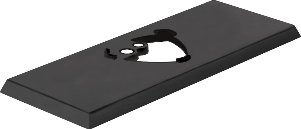 Grifo DELTA RP84822BL Zura de un solo mando, con embellecedor de tres orificios y junta, acabado negro mate.