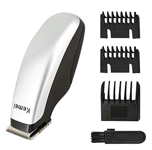 Kemei KM-666 – Pack 2 Mini Recortadoras de Barba Eléctricas a Batería | Plateada y Negra ⚠️ Son 2 unidades