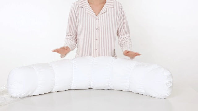 Almohada corporal larga y redonda para adultos, almohada de refuerzo para dormir, almohada suave y de apoyo para dormir y soporte lumbar