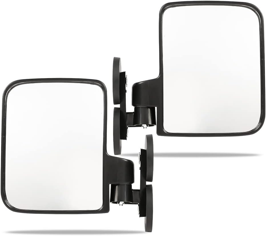 Espejo lateral magnético G-PLUS para tractor, 2 unidades (izquierdo y derecho), imán con capacidad de 114 lb, recubierto de goma. Espejos laterales para tractores compactos, tractores de tamaño completo, cortacéspedes autopropulsados